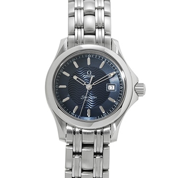 オメガ シーマスター 120 クォーツ 2571.81 ブルー レディース 時計 【中古】【wristwatch】