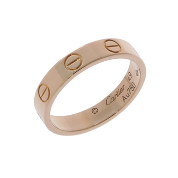 カルティエ ミニラブ リング #49 ゴールド B4085049 K18イエローゴールド YG レディース ジュエリー 【中古】【jewelry】