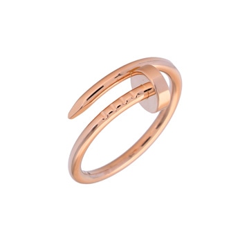 カルティエ ジュストアンクル リング #48 ピンク CRB4092550 K18ピンクゴールド PG レディース ジュエリー 【中古】【jewelry】