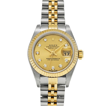 ロレックス デイトジャスト 79173G シャンパン/ダイヤモンド レディース 時計 【中古】【wristwatch】