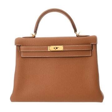 エルメス ケリー 32 内縫い 2WAY ゴールド トゴ レディース バッグ 【中古】【bag】