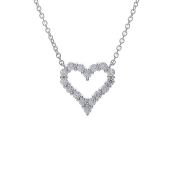 ティファニー センチメンタルハート ネックレス ミニ シルバー Pt950プラチナ レディース ジュエリー 【中古】【jewelry】