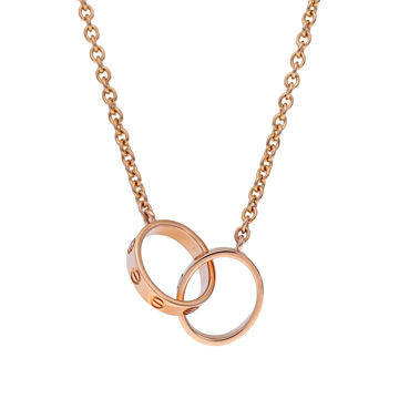 カルティエ ベビーラブ ネックレス ゴールド K18ピンクゴールド PG レディース ジュエリー 【中古】【jewelry】