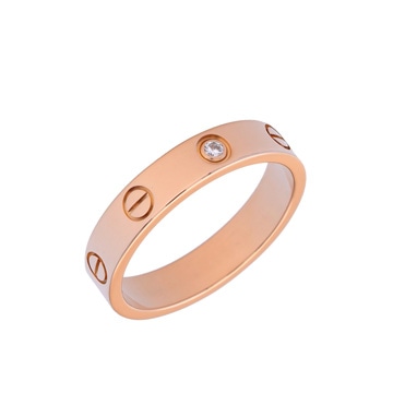 カルティエ ミニラブリング #54 1PD ピンク K18ピンクゴールド PG レディース ジュエリー 【中古】【jewelry】
