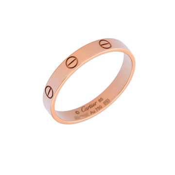 カルティエ ミニラブリング #65 ピンク K18ピンクゴールド PG レディース ジュエリー 【中古】【jewelry】