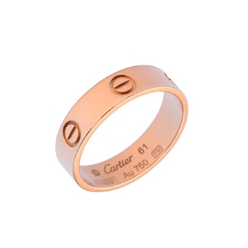 カルティエ ラブリング #61 ピンク K18ピンクゴールド PG レディース ジュエリー 【中古】【jewelry】