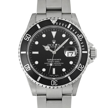 ロレックス サブマリーナ デイト 16610 ブラック メンズ 時計 【中古】【wristwatch】