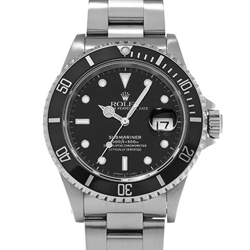 ロレックス サブマリーナ デイト 16610 ブラック メンズ 時計 【中古】【wristwatch】