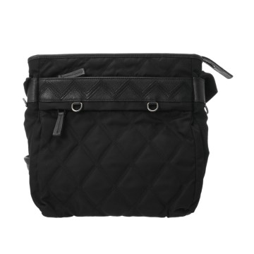 プラダ ショルダーバッグ ブラック 2VH022 ナイロン/サフィアーノレザー レディース バッグ 【中古】【bag】