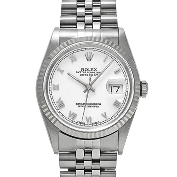 ロレックス デイトジャスト 16234 ホワイト メンズ 時計 【中古】【wristwatch】