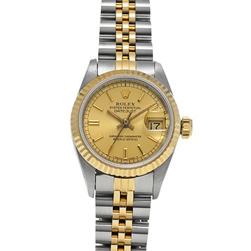 ロレックス デイトジャスト  69173 シャンパン レディース 時計 【中古】【wristwatch】