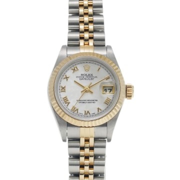 ロレックス デイトジャスト 69173NR ホワイトシェル レディース 時計 【中古】【wristwatch】