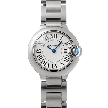 カルティエ バロンブルー ドゥ カルティエ 28mm WSBB0067 シルバー レディース 時計 【中古】【wristwatch】
