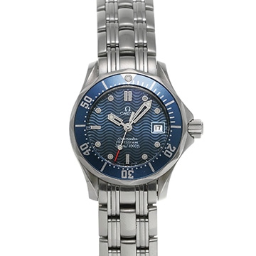 オメガ シーマスター 300 2583.80 ブルー レディース 時計 【中古】【wristwatch】