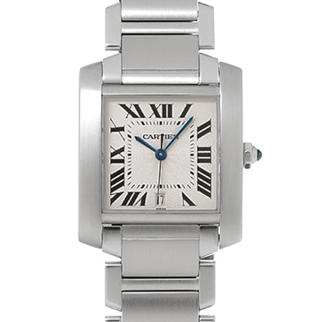カルティエ タンク フランセーズ LM W51002Q3 シルバー メンズ 時計 【中古】【wristwatch】