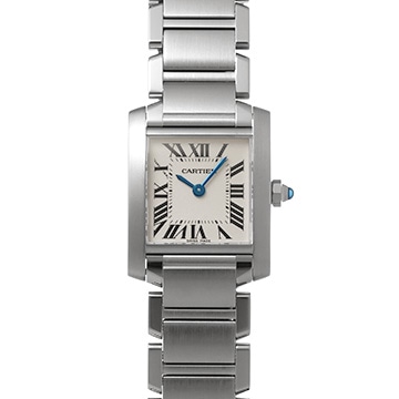 カルティエ タンクフランセーズ SM　 W51008Q3 シルバー レディース 時計 【中古】【wristwatch】