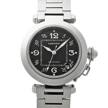 カルティエ パシャC W31043M7 ブラック ユニセックス 時計 【中古】【wristwatch】