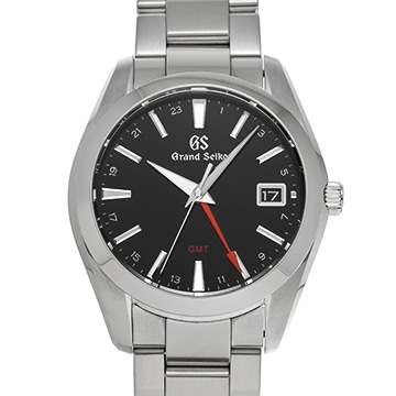 グランドセイコー ヘリテージコレクション クォーツ GMT SBGN013 ブラック メンズ 時計 【中古】【wristwatch】