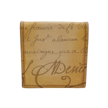 ベルルッティ カリグラフィ オリジン マネーパース ブラウン ヴェネチアカーフレザー ユニセックス 財布 【中古】【purse】