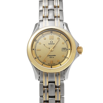 オメガ シーマスター 120M クォーツ 2371.10 シャンパン レディース 時計 【中古】【wristwatch】