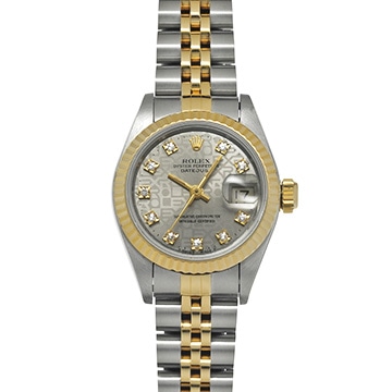 ロレックス デイトジャスト 26 69173G グレーコンピュータ/ダイヤモンド レディース 時計 【中古】【wristwatch】