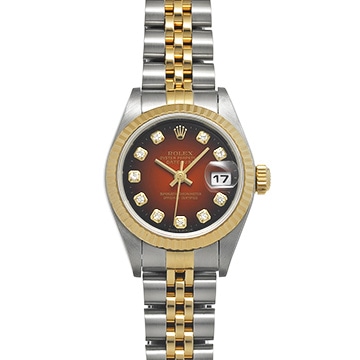 ロレックス デイトジャスト 79173G チェリー・グラデーション/ダイヤモンド レディース 時計 【中古】【wristwatch】