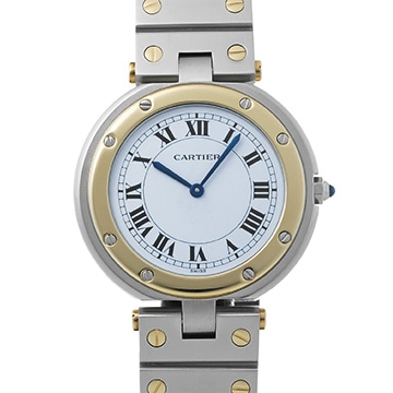 カルティエ サントス ヴァンドーム LM 83038288 ホワイト メンズ 時計 【中古】【wristwatch】