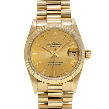 ロレックス デイトジャスト 68278 シャンパン ユニセックス 時計 【中古】【wristwatch】