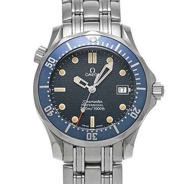 オメガ シーマスター プロフェッショナル 300 ミッドサイズ 2561.80 ブルー ユニセックス 時計 【中古】【wristwatch】