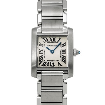 カルティエ タンクフランセーズ SM　 W51008Q3 シルバー レディース 時計 【中古】【wristwatch】