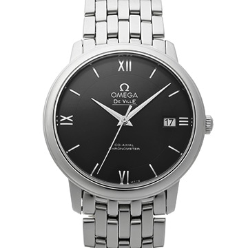 オメガ デ・ヴィル プレステージ コーアクシャル 424.10.37.20.01.001 ブラック メンズ 時計 【中古】【wristwatch】