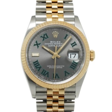 ロレックス デイトジャスト 36 126233 スレート メンズ 時計 【中古】【wristwatch】