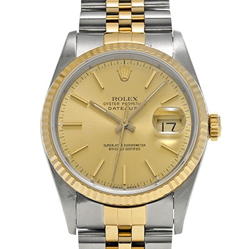 ロレックス デイトジャスト 16233 シャンパン メンズ 時計 【中古】【wristwatch】
