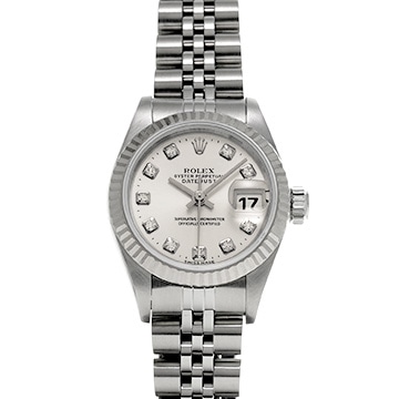 ロレックス デイトジャスト 69174G シルバー/ダイヤモンド レディース 時計 【中古】【wristwatch】