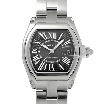 カルティエ ロードスター LM W62041V3 ブラック メンズ 時計 【中古】【wristwatch】