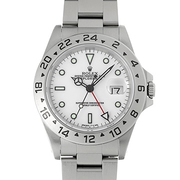 ロレックス エクスプローラーII 16570 ホワイト メンズ 時計 【中古】【wristwatch】