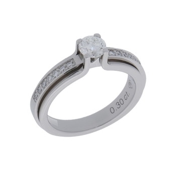 ピアジェ ポセション エンゲージメント リング #46 シルバー Pt950プラチナ レディース ジュエリー 【中古】【jewelry】
