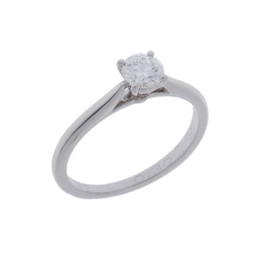 カルティエ 1895ソリテール リング #47 0.30ct シルバー Pt950プラチナ レディース ジュエリー 【中古】【jewelry】