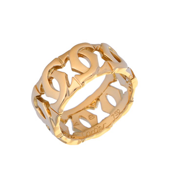 カルティエ アントルラセ リング #48 イエロー K18イエローゴールド YG レディース ジュエリー 【中古】【jewelry】