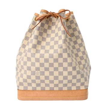 ルイ ヴィトン ダミエアズール ノエ ホワイト N42222 ダミエアズールキャンバス レディース バッグ 【中古】【bag】