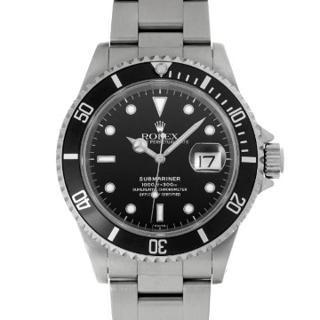 ロレックス サブマリーナ デイト 16610 ブラック メンズ 時計 【中古】【wristwatch】