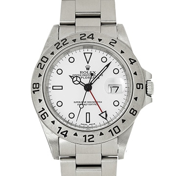 ロレックス エクスプローラーII 16570 ホワイト メンズ 時計 【中古】【wristwatch】