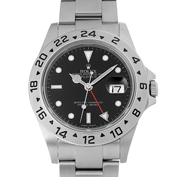 ロレックス エクスプローラーII 16570 ブラック メンズ 時計 【中古】【wristwatch】
