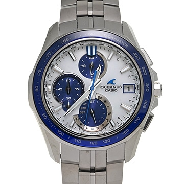 カシオ オシアナス マンタ OCW-S7000D-7AJF ホワイト メンズ 時計 【中古】【wristwatch】
