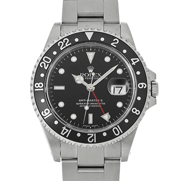 ロレックス GMTマスターII 16710 ブラック メンズ 時計 【中古】【wristwatch】