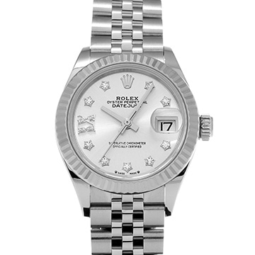 ロレックス レディ デイトジャスト 28 279174G シルバー/スターダイヤモンド レディース 時計 【中古】【wristwatch】