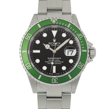 ロレックス サブマリーナ デイト ファット4 ビッグスイス 16610LV ブラック メンズ 時計 【中古】【wristwatch】