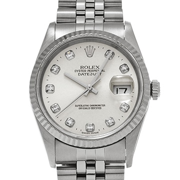 ロレックス デイトジャスト 36 16234G シルバー/ダイヤモンド メンズ 時計 【中古】【wristwatch】
