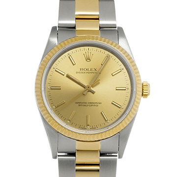 ロレックス オイスターパーペチュアル 14233 シャンパン メンズ 時計 【中古】【wristwatch】
