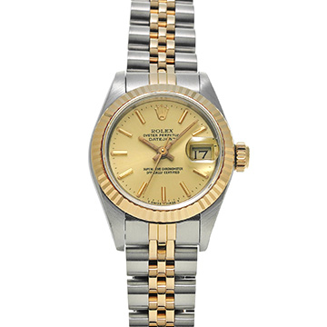 ロレックス デイトジャスト 26 69173 シャンパン レディース 時計 【中古】【wristwatch】